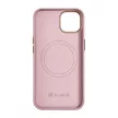 iCarer Litchi prémium bőr tok iPhone 14 Plus mágneses bőr tok MagSafe, rózsaszín