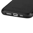 iCarer Leather Oil Wax tok természetes bőrrel iPhone 14 Plus, fekete