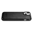 iCarer Leather Oil Wax tok természetes bőrrel iPhone 14 Plus, fekete