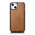 iCarer Leather Oil Wax tok természetes bőrrel iPhone 14 Plus, barna
