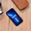 iCarer Leather Oil Wax tok természetes bőrrel iPhone 14 Plus, barna