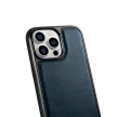 iCarer bőr olajviasz tok iPhone 14 Pro Max bőr tok, kék
