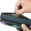 iCarer olajviasz tárca tok 2in1 tok iPhone 14 Anti-RFID bőr Flip Case, kék