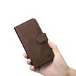 iCarer olajviasz tárca tok 2in1 Cover iPhone 14 Pro Anti-RFID bőr Flip Case, barna