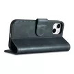iCarer olajviasz tárca tok 2in1 Cover iPhone 14 Plus Anti-RFID bőr Flip Case, kék