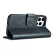 iCarer Oil Wax Wallet Case 2in1 Cover iPhone 14 Pro Max bőr Flip Cover Anti-RFID, kék