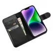 iCarer Wallet Case 2in1 Cover iPhone 14 Plus Anti-RFID bőr Flip Case tok, fekete