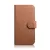 iCarer tárca tok 2in1 Cover iPhone 14 Plus Anti-RFID bőr Flip Case, barna