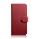 iCarer tárca tok 2in1 Cover iPhone 14 Pro Max bőr Flip Cover Anti-RFID, piros