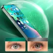 Joyroom Knight, zöld üvegfólia iPhone 14 Pro, kék fény elleni szűrővel