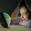 Joyroom Knight, zöld üvegfólia iPhone 14 Pro, kék fény elleni szűrővel