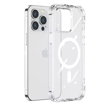   Joyroom MagSafe Magnetic Defender ütésálló tok iPhone 14 Plus, átlátszó