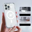 Joyroom MagSafe Magnetic Defender ütésálló tok iPhone 14 Plus, átlátszó