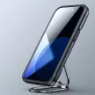 Joyroom Dual Hinge tok iPhone 14 Armor Case állvánnyal és gyűrűtartóval, fekete