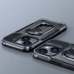 Joyroom Dual Hinge tok iPhone 14 Armor Case állvánnyal és gyűrűtartóval, fekete