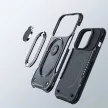 Joyroom Dual Hinge tok iPhone 14 Plus Armor Case állvánnyal és gyűrűtartóval, fekete