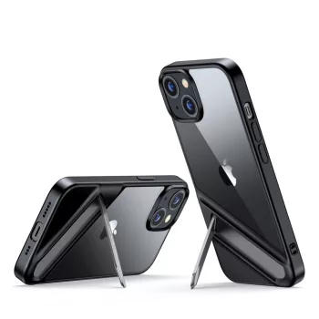   Ugreen LP633 Kickstand védő tok kemény borítás gélkerettel és beépített állvánnyal iPhone 14, fekete