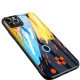 Color Glass Case Durable Cover üveg tok kamerafedéllel iPhone 11 Pro Max minta 1, színes