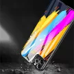 Color Glass Case Durable Cover üveg tok kamerafedéllel iPhone 11 Pro Max minta 2, színes