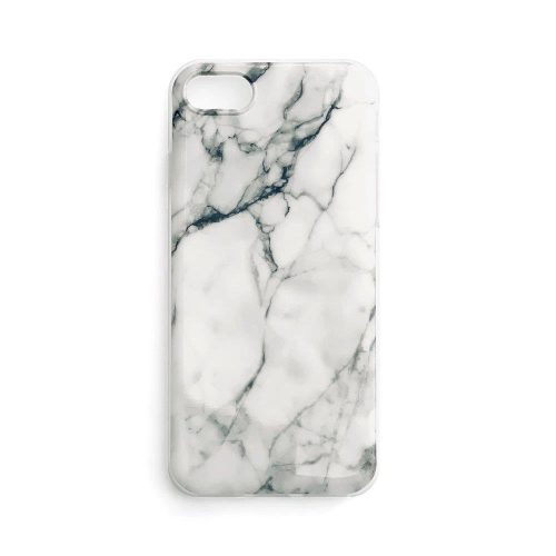 Wozinsky Marble cover Samsung Galaxy S21 Plus márvány mintás hátlap, tok, fehér