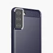 Carbon Case Flexible Samsung Galaxy S21+ 5G (S21 Plus 5G) hátlap, tok, kék