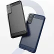 Carbon Case Flexible Samsung Galaxy S21+ 5G (S21 Plus 5G) hátlap, tok, kék