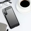 Carbon Case Flexible Samsung Galaxy S21+ 5G (S21 Plus 5G) hátlap, tok, kék