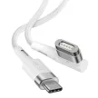 Baseus Zinc CATXC-W0274400 MacBook L-alakú USB-C mágneses töltőkábel, 60W, 2m, fehér