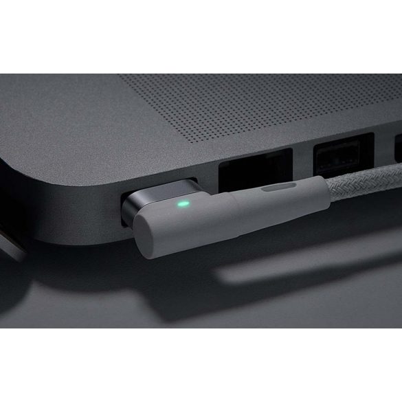 Baseus Zinc CATXC-W0274400 MacBook L-alakú USB-C mágneses töltőkábel, 60W, 2m, fehér