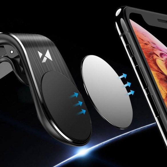 Wozinsky Magnetic Phone Holder univerzális autós telefontartó szellőzőrácsra, fekete
