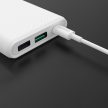 Dudao K12PQB Power Bank hordozható külső akkumulátor 2xUSB/USB-C/micro USB, 10000 mAh, 2A, fekete
