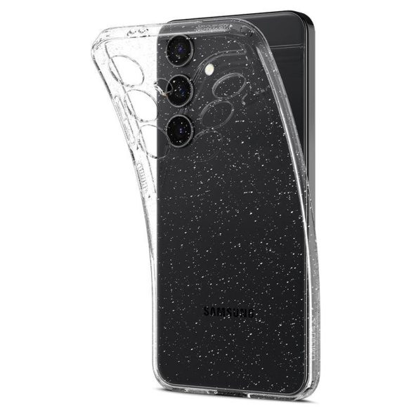 Spigen Liquid Crystal Glitter Samsung Galaxy S24 Plus hátlap, tok, átlátszó