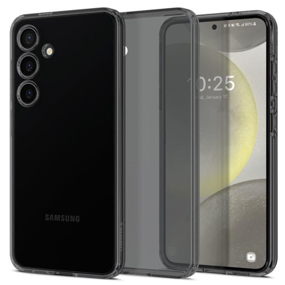 Spigen Liquid Crystal Samsung Galaxy S24 hátlap, tok, átlátszó-szürke