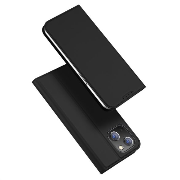 Dux Ducis Skin Pro Card Wallet iPhone 15 oldalra nyíló tok, fekete
