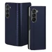 Dux Ducis Bril Samsung Galaxy Z Fold 5 eredeti bőr oldalra nyíló tok, sötétkék