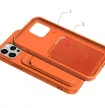 Card Case Silicone Samsung Galaxy A32 5G hátlap, tok, fehér