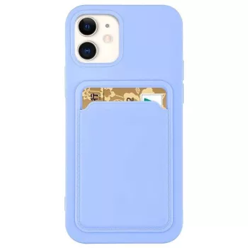 Card Case Silicone Samsung Galaxy A32 5G hátlap, tok, lila
