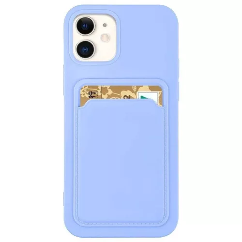 Card Case Silicone Samsung Galaxy A32 5G hátlap, tok, lila