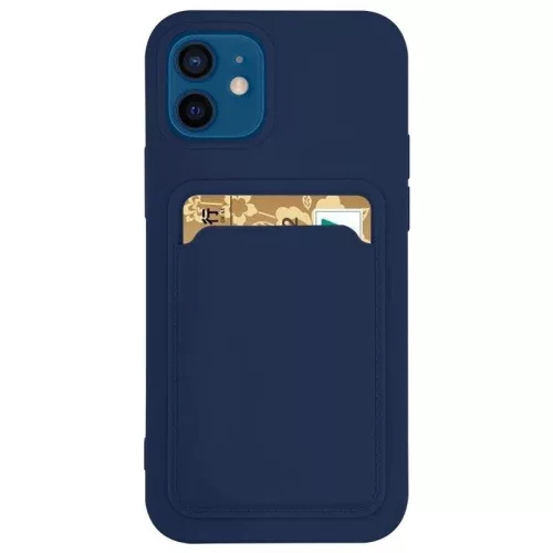 Card Case Silicone Samsung Galaxy A32 5G hátlap, tok, sötétkék