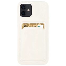   Card Case Silicone Samsung Galaxy S20 FE 5G hátlap, tok, fehér
