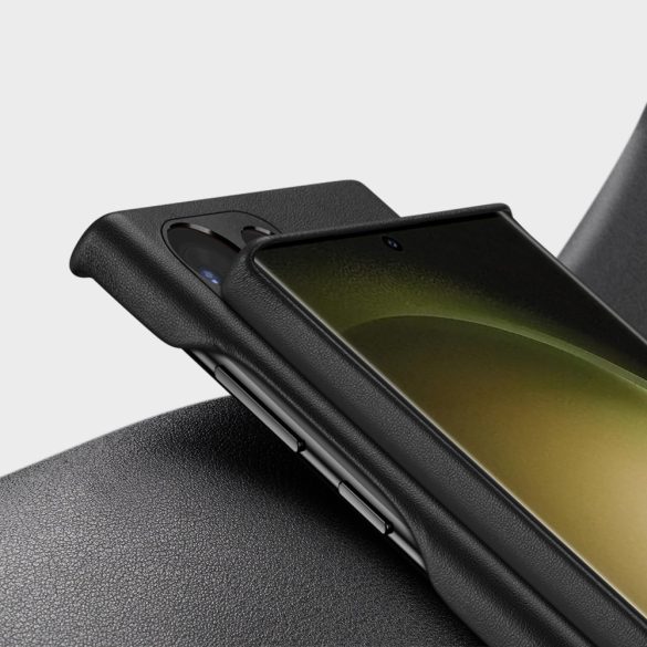 Dux Ducis Grit case Samsung Galaxy S23 Ultra hátlap, tok, fekete