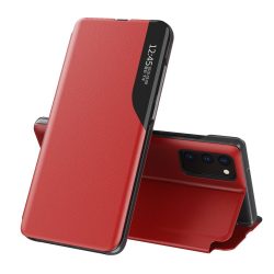   Eco Leather View Case Samsung Galaxy A32 5G oldalra nyíló tok, piros