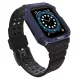 Protect óraszíj Band Apple Watch 2/3/4/5/6/7/SE, 42/44/45mm ütésálló tok és óraszíj, fekete-rozéarany