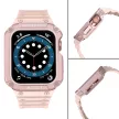 Protect óraszíj Band Apple Watch 7/SE, 42/44/45mm ütésálló tok és óraszíj, rózsaszín
