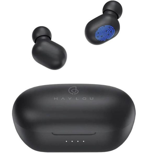 Xiaomi Haylou TWS GT1 (2022) Bluetooth 5.2 headset, fülhallgató, töltő tokkal, fekete