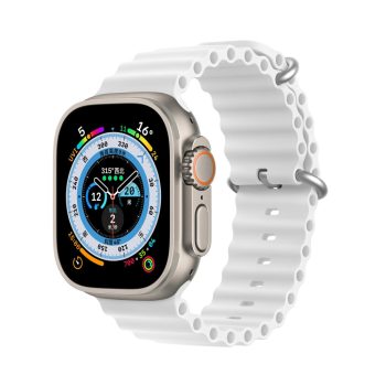   Dux Ducis óraszíj Apple Watch 2/3/4/5/6/7/8/9/SE, 38/40/41mm óraszíj, fehér