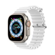   Dux Ducis Strap Apple Watch 2/3/4/5/6/7/8/9/SE, 42/44/45mm óraszíj, fehér