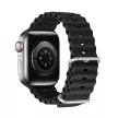 Dux Ducis óraszíj Apple Watch 2/3/4/5/6/7/8/9/SE, 42/44/45mm óraszíj, fekete