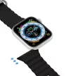 Dux Ducis óraszíj Apple Watch 2/3/4/5/6/7/8/9/SE, 42/44/45mm óraszíj, fekete