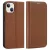 Dux Ducis Skin X2 iPhone 14 oldalra nyíló tok barna